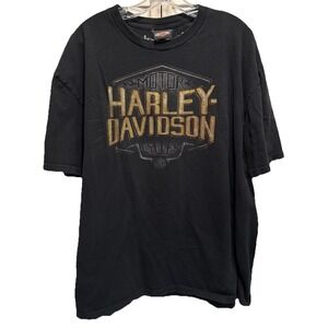 Harley Davidson Crew Short Sleeve Graphic Logo Tshirt 2XL Sierra Steel, Chico Ca